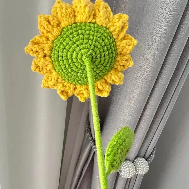 Kawaii Aesthetic Y2K Cute Fairy Handmade Knitted Sunflower MK Kawaii Store