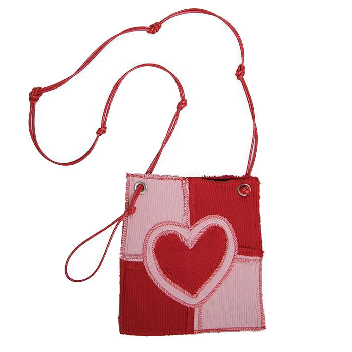 Heart Patchwork Mini Purse Bag