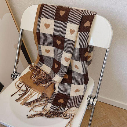 Heart Pattern Scarf