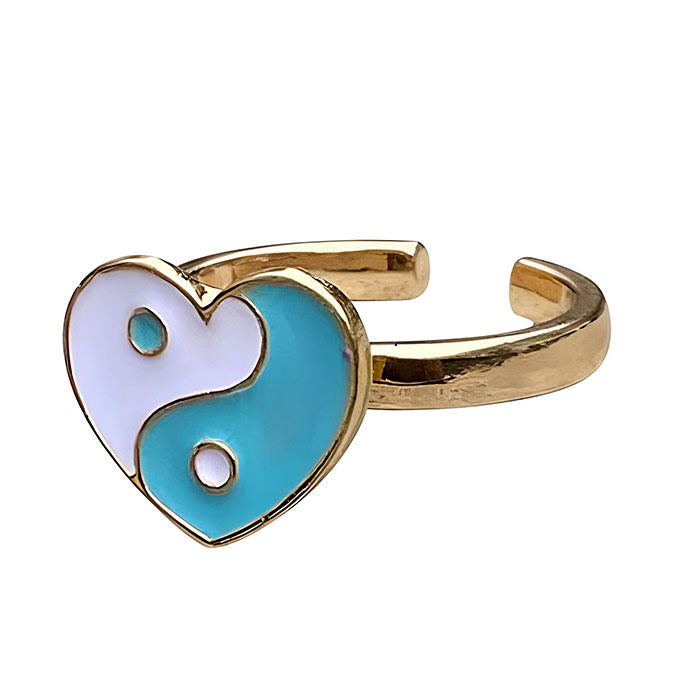 Heart Yin Yang Anxiety Ring