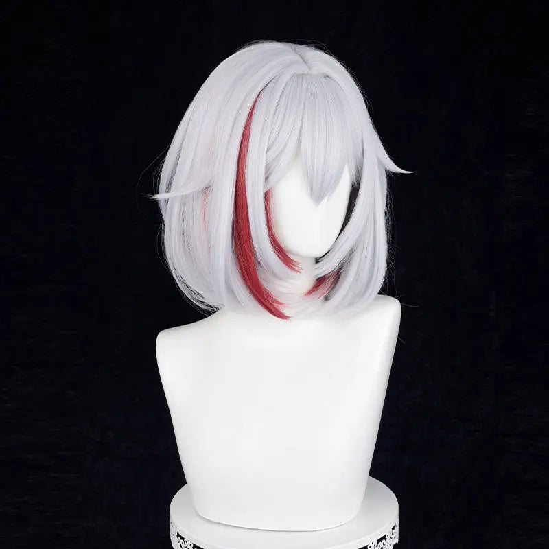 Kawaii Aesthetic Y2K Cute Fairy Honaki Star Rail Topaz White with Red Cosplay Wig ON1307 spreepickyshop