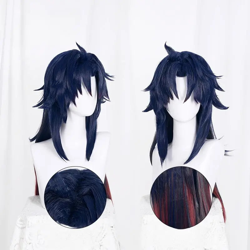 Honkai Star Rail Blade Blue Gradient Red Cosplay Wig ON799