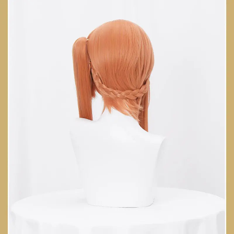 Kawaii Aesthetic Y2K Cute Fairy Honkai Star Rail Guinaifen Orange Side Ponytail Wig ON1187 spreepickyshop