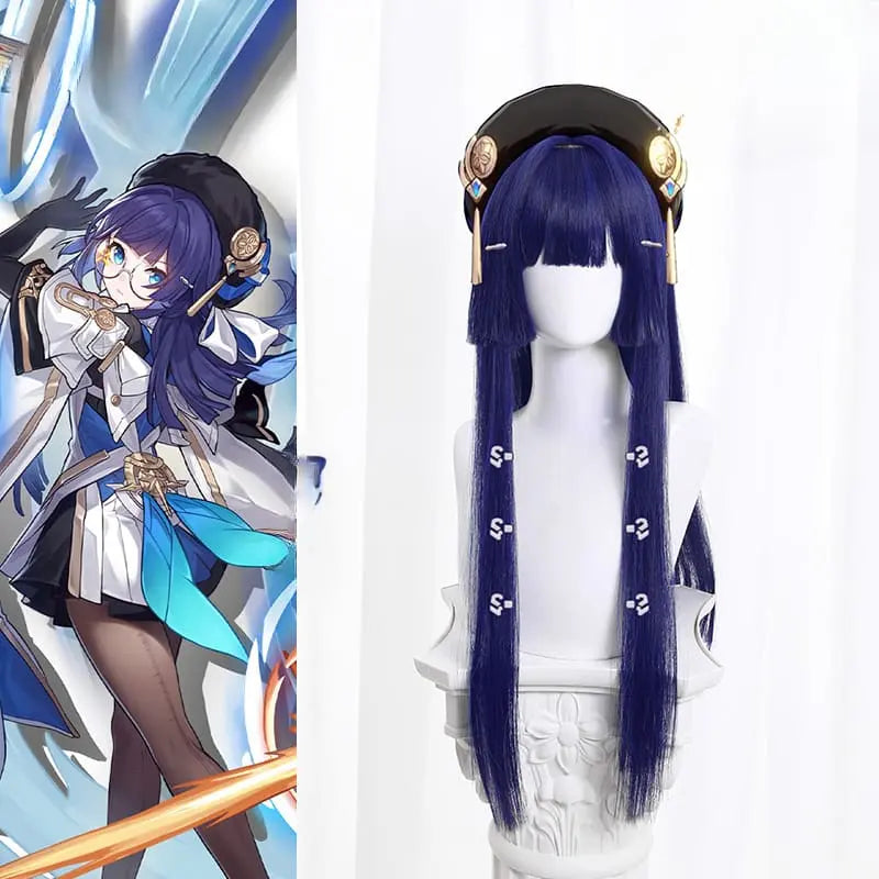 Honkai Star Rail Pela Blue Long Cosplay Wig ON794