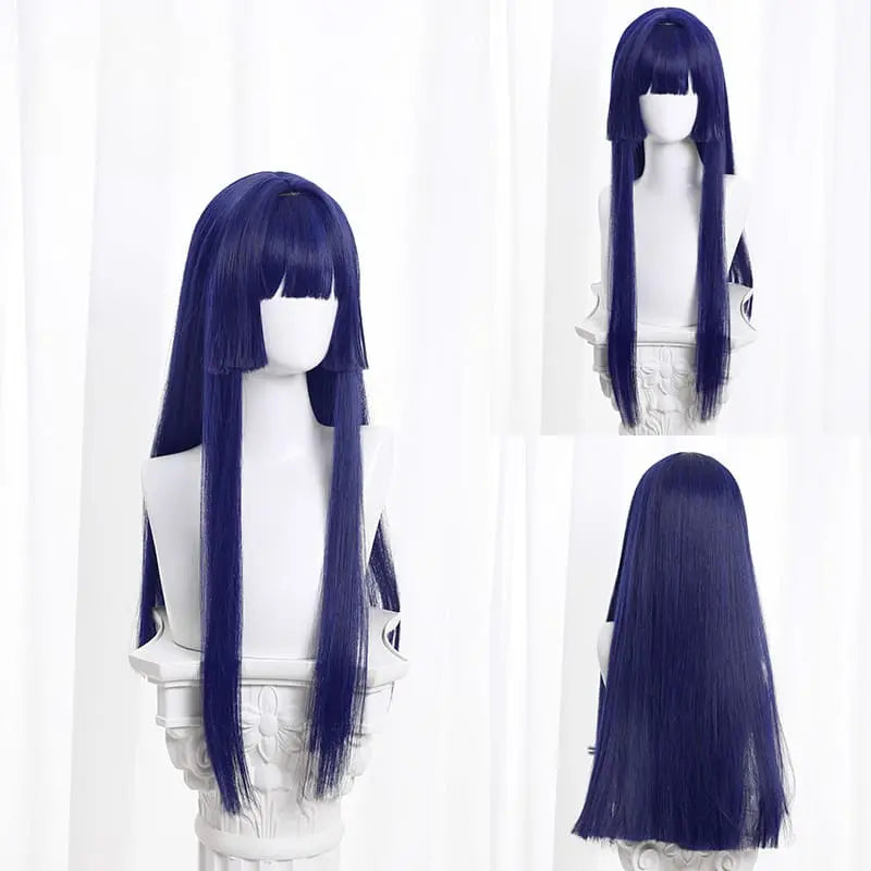 Perruque de Cosplay longue bleue Honkai Star Rail Pela ON794