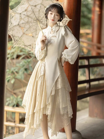 Fairy Irregular Cheongsam Dress