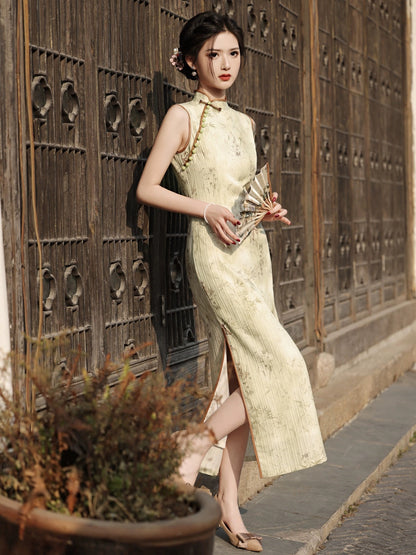 Bamboo Forest Cheongsam Dress