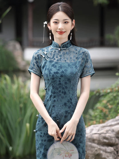 Moonflower Elegant Cheongsam