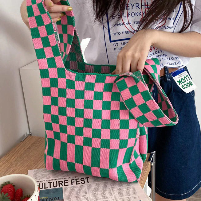 Sweet Checker Mini Tote Bag