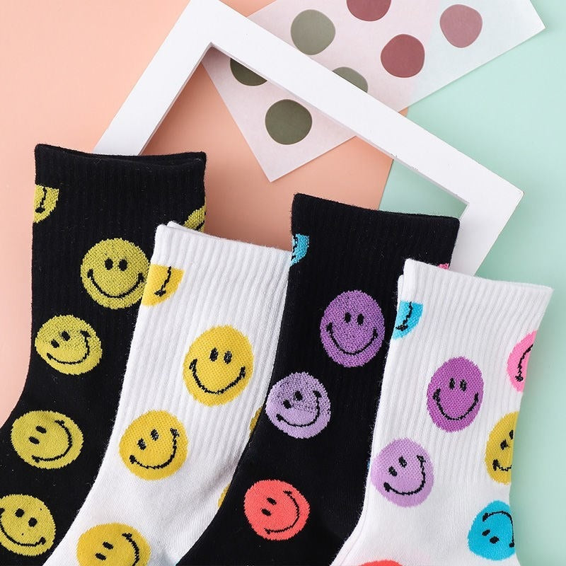 Smile Face Happy Socks