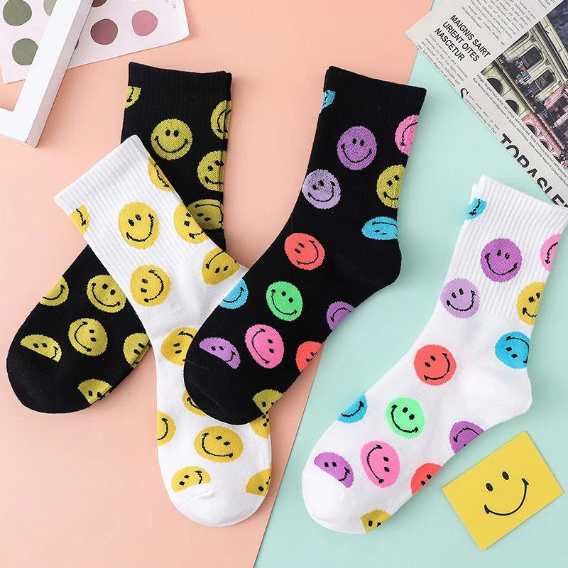 Smile Face Happy Socks