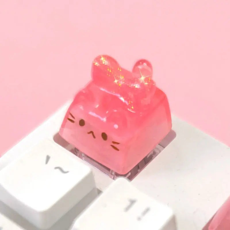 Kawaii Aesthetic Y2K Cute Fairy Individual Cute 3D Cat KeyCap - Kimi MK Kawaii Store