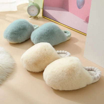 Kawaii Ball Plush Furry Homewear Slippers ME19