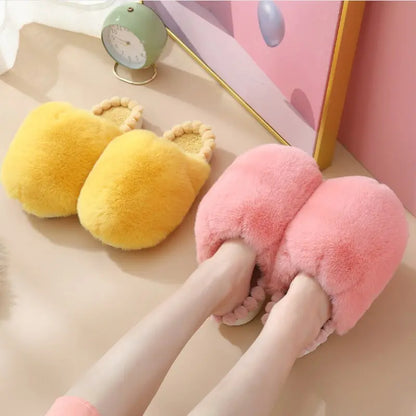 Kawaii Ball Plush Furry Homewear Slippers ME19