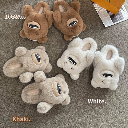 Pantoufles de maison ours drôle Kawaii ME21 