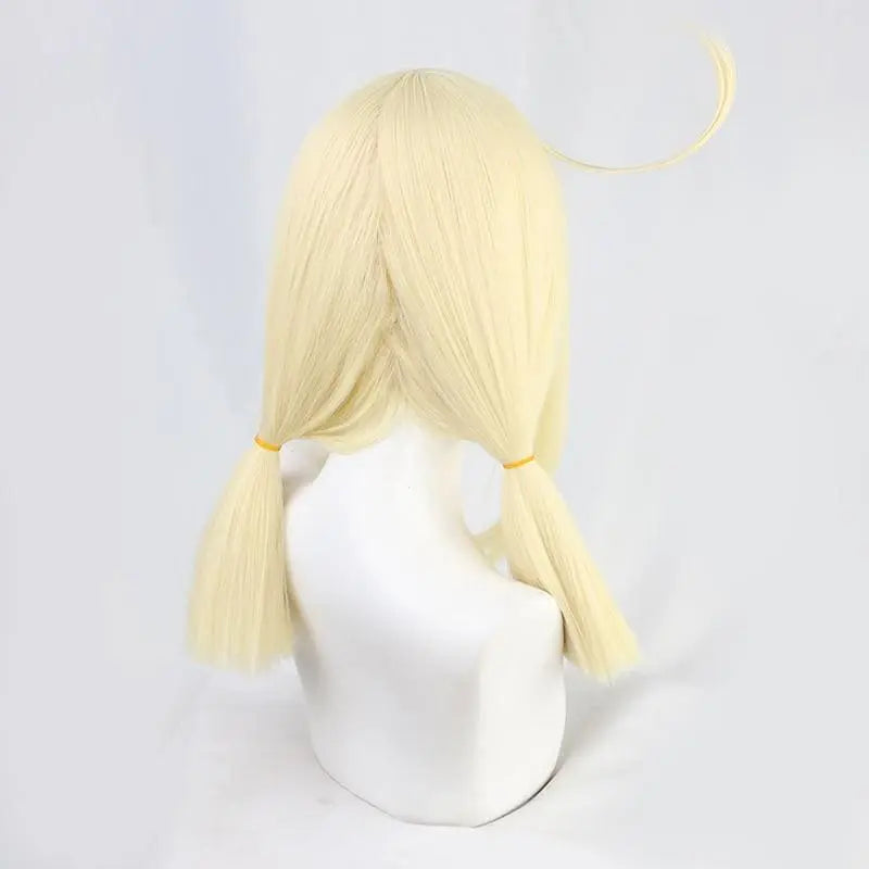 Klee Pale Blonde Straight Twin Ponytails Cosplay Wig MK15323