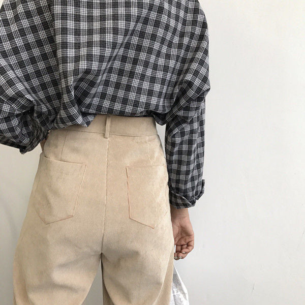 Wide Leg Corduroy Pants