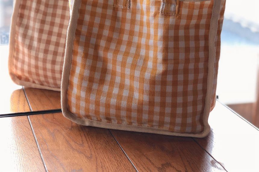 Gingham Lunch Bag