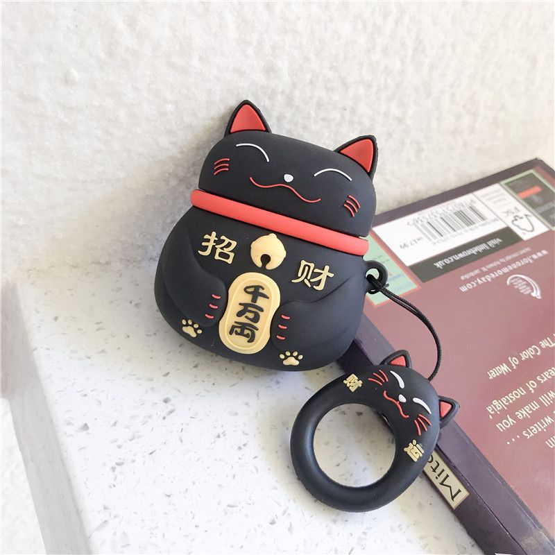 Fortune Cat AirPods Earphone Case Skin