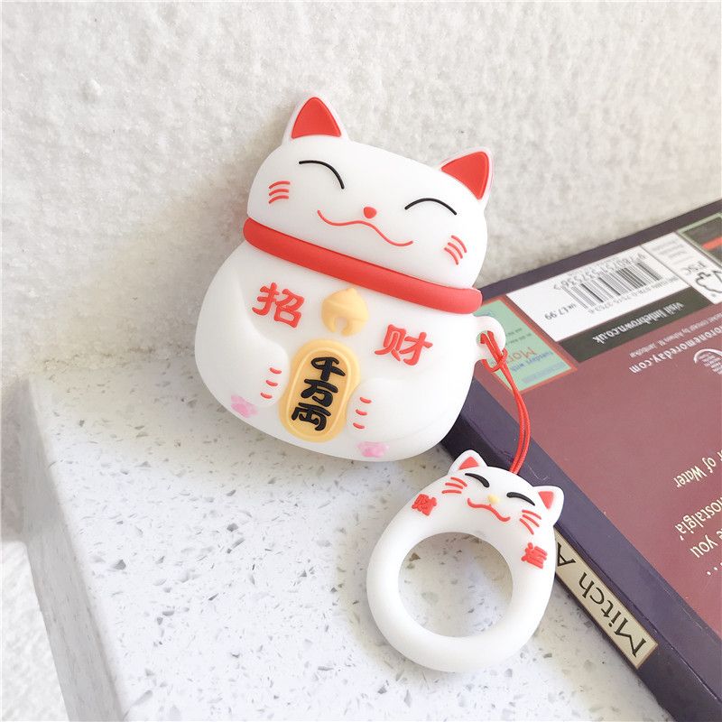 Fortune Cat AirPods Earphone Case Skin