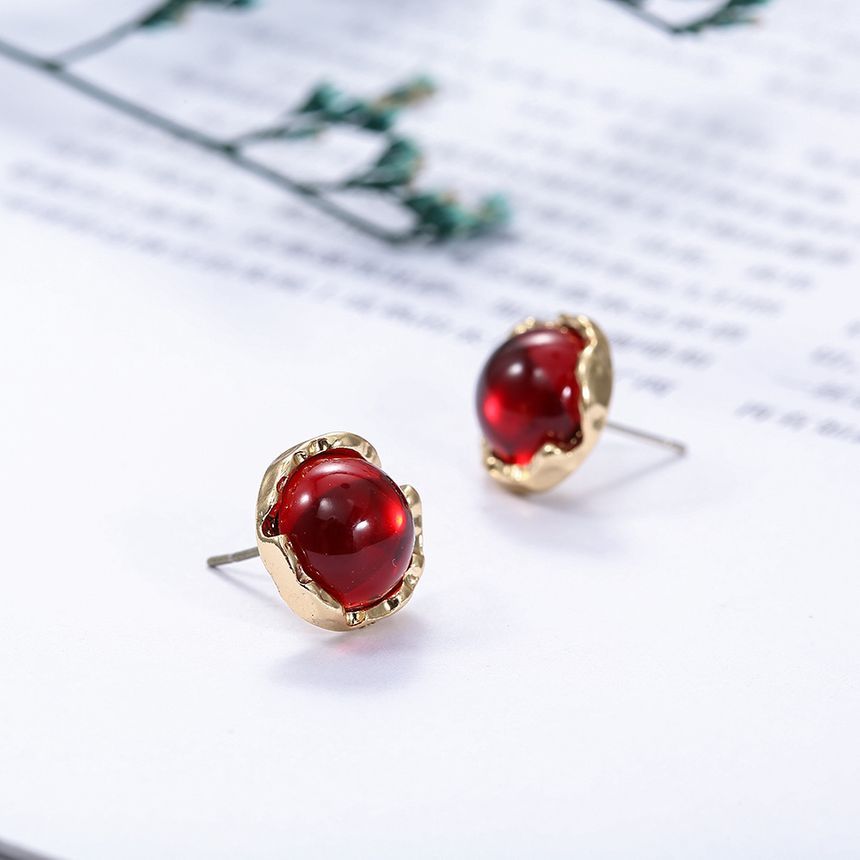 Gemstone Alloy Earring Egirldoll