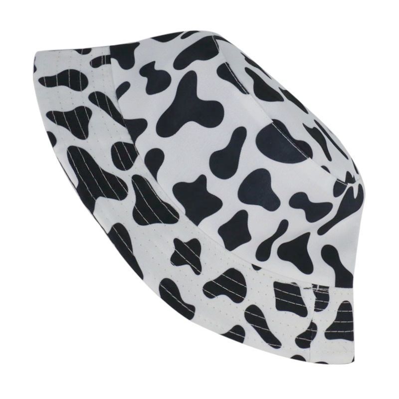 Hat Milk Cow Print Bucket