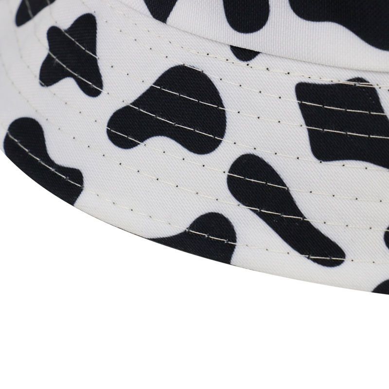 Hat Milk Cow Print Bucket