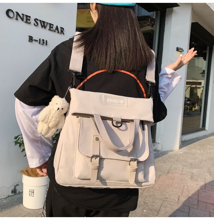 Plain Crossbody Tote Bag