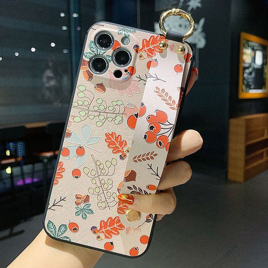 Floral / Tangerine Print Phone Case