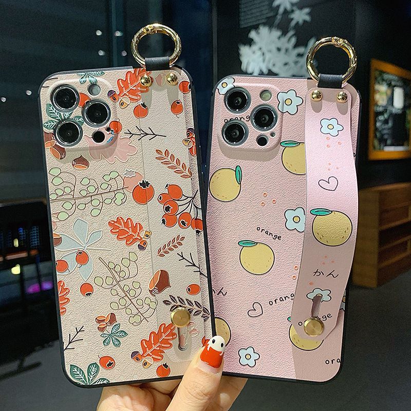 Floral / Tangerine Print Phone Case