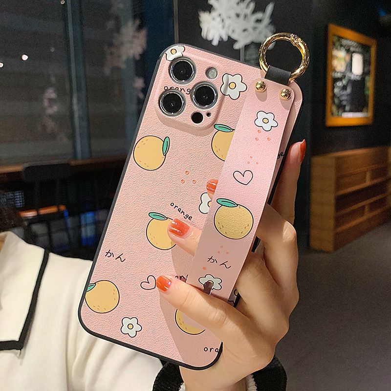 Floral / Tangerine Print Phone Case