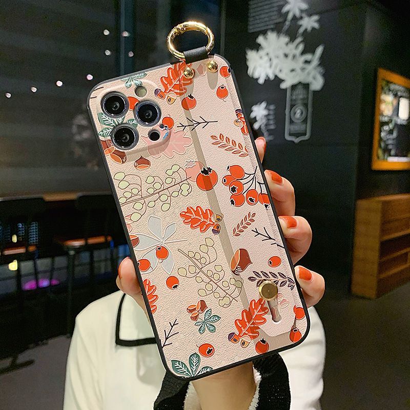 Floral / Tangerine Print Phone Case