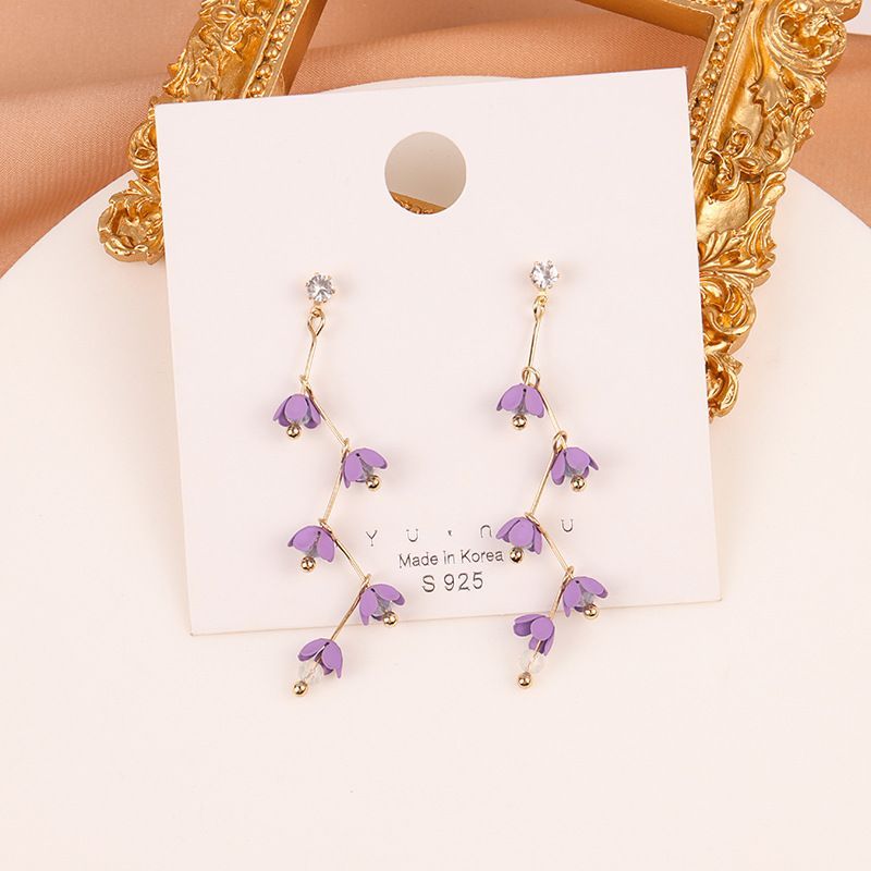 Flower Resin Dangle Earring