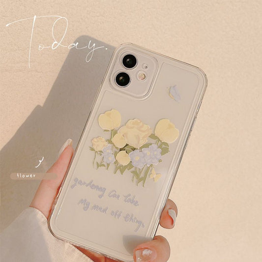 Flower Transparent Phone Case