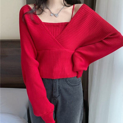 Mock Two Piece Sweater