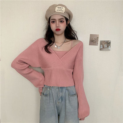 Mock Two Piece Sweater