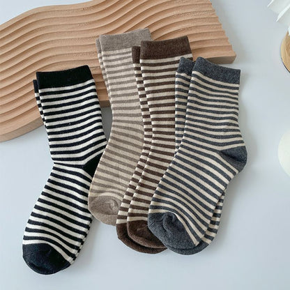 Set Of 3 Pairs: Striped Socks