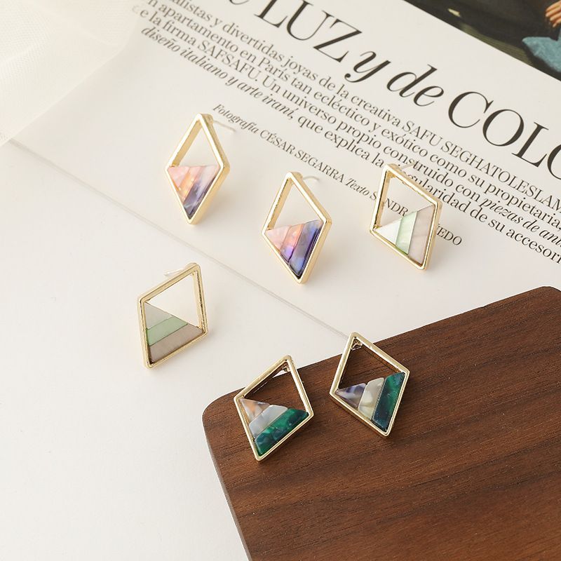 Geometric Acetate Alloy Earring Egirldoll