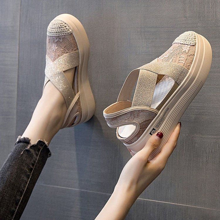 Platform Cutout Slip Ons