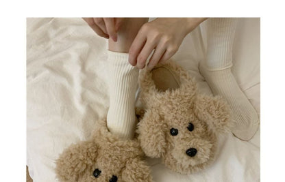 Fluffy Cartoon Home Slippers