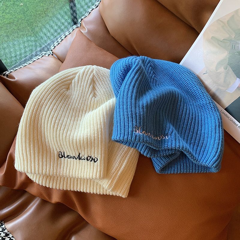 Embroidered Knit Beanie