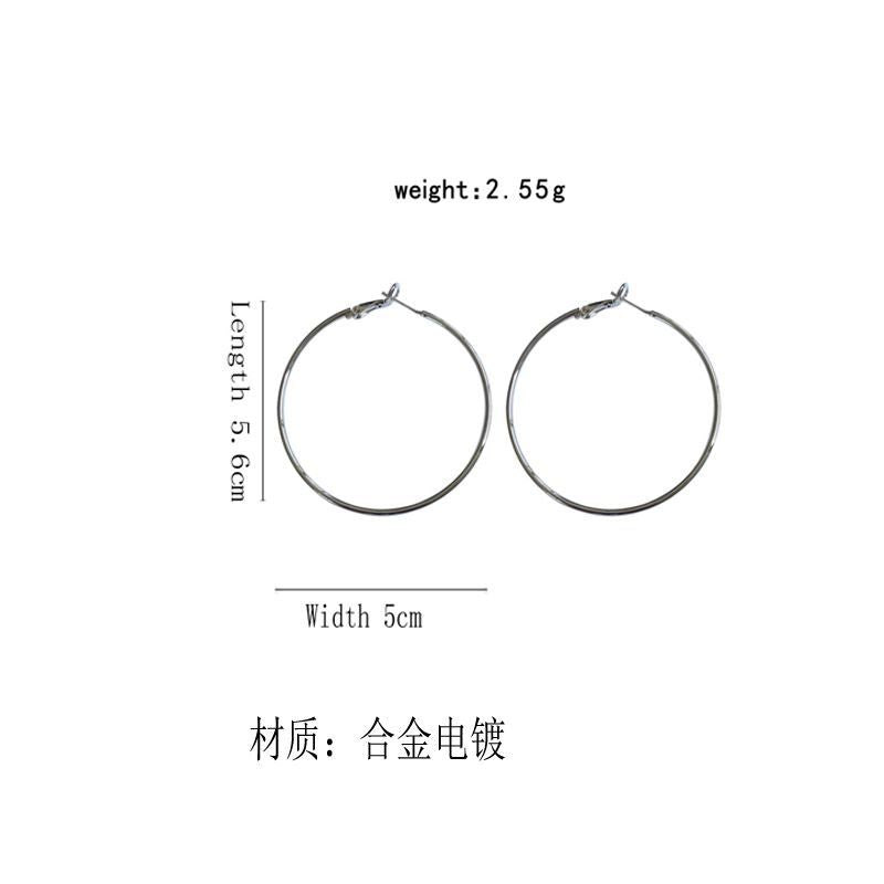 Earring Alloy Hoop