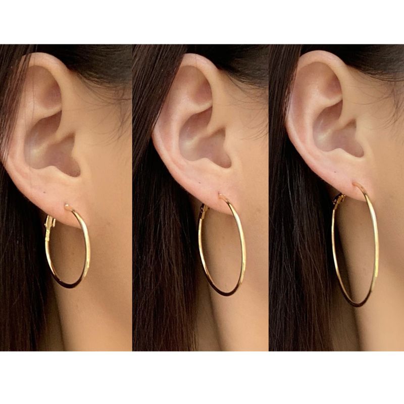 Earring Alloy Hoop