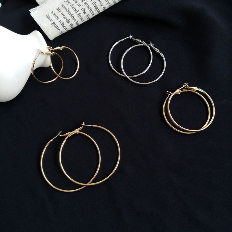 Earring Alloy Hoop