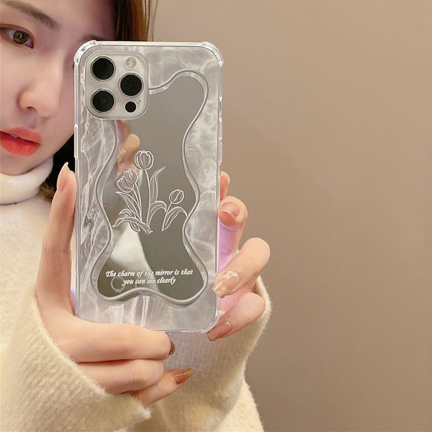 Flower Mirrored Phone Case