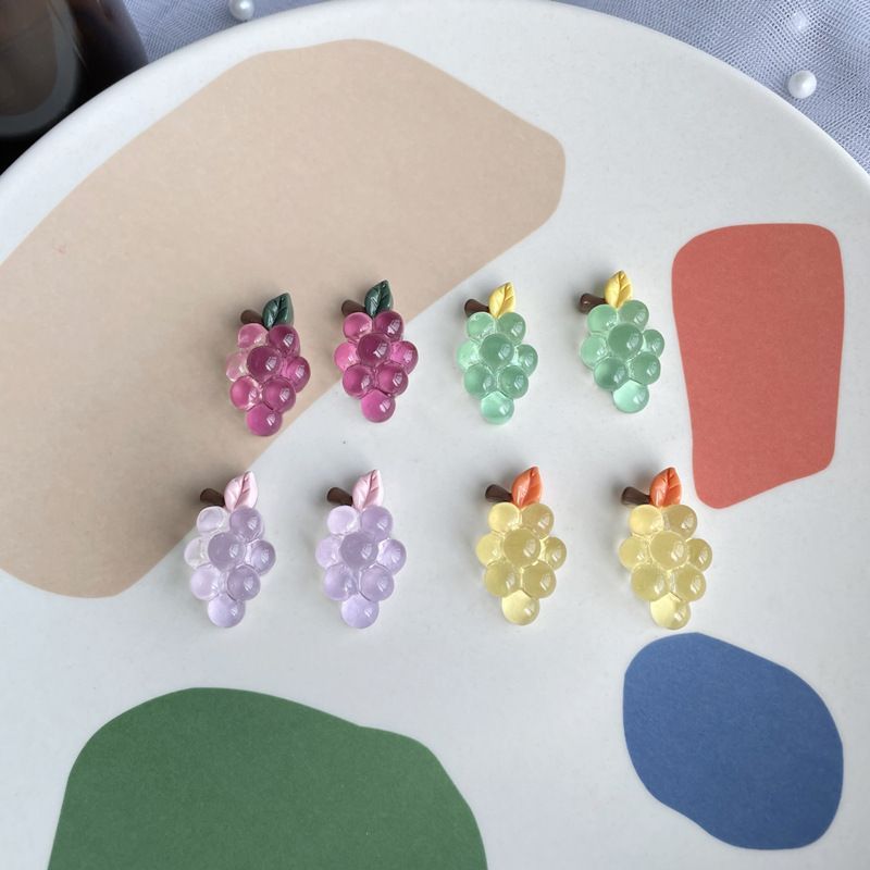 Grapes Resin Earring Egirldoll