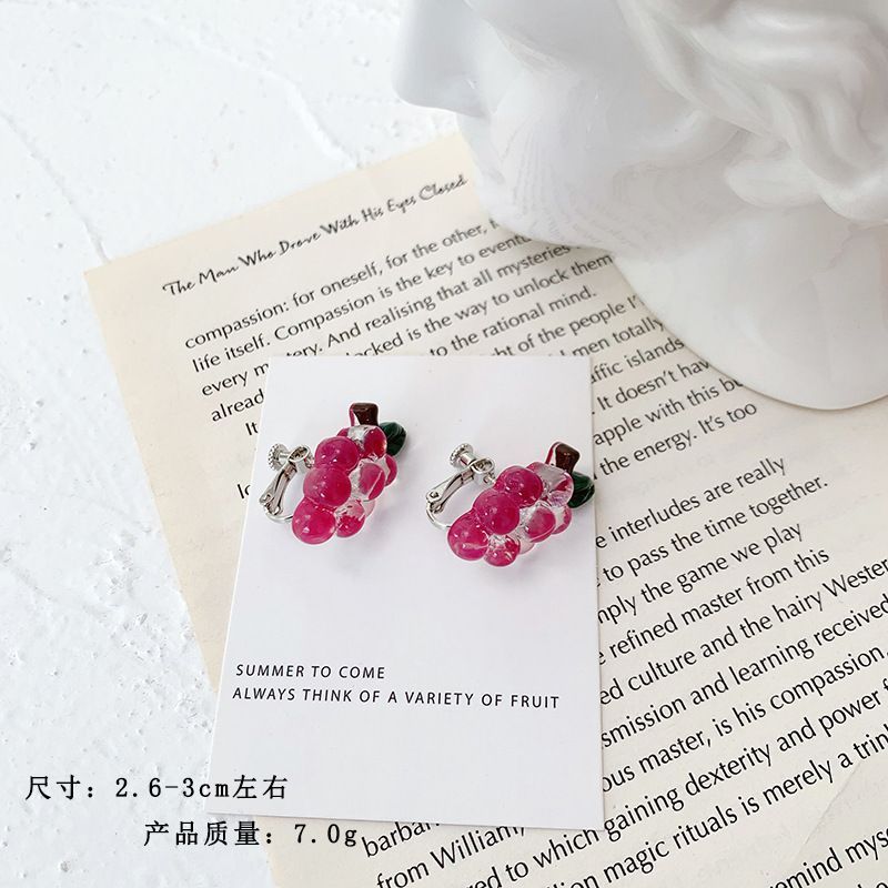 Grapes Resin Earring Egirldoll