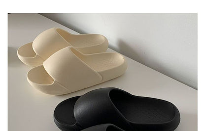 Plain Platform Home Slippers