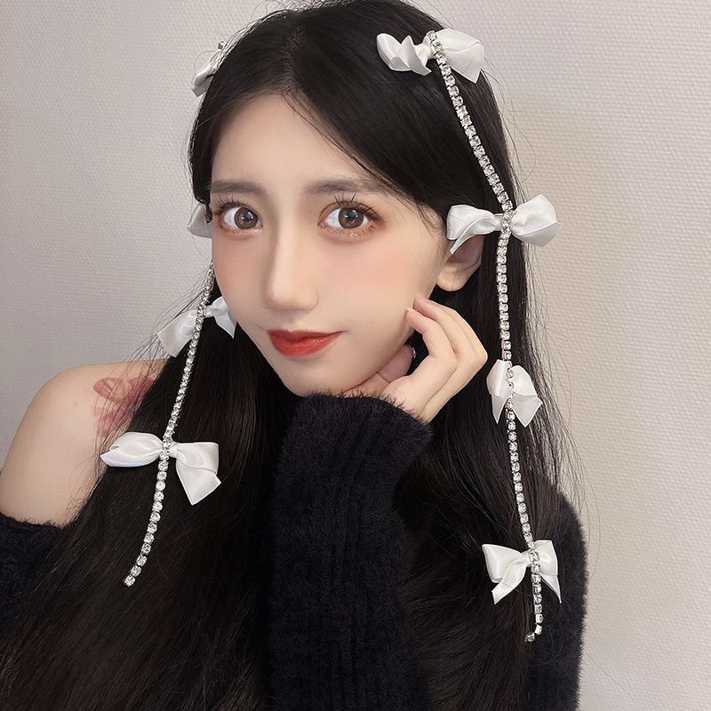 Clip Bow Hair Rhinestone