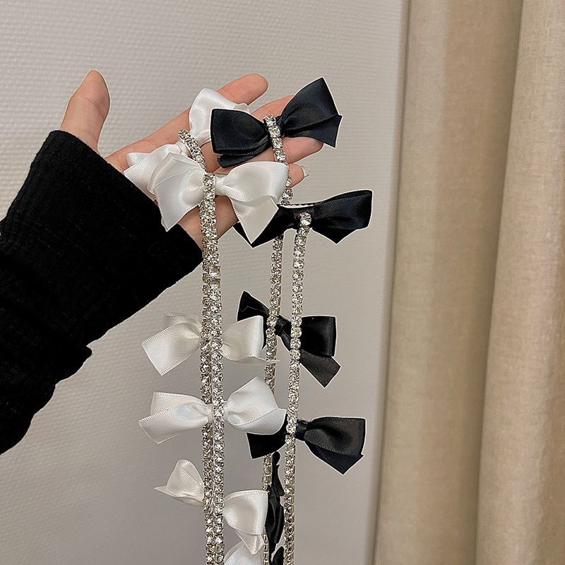 Clip Bow Hair Rhinestone